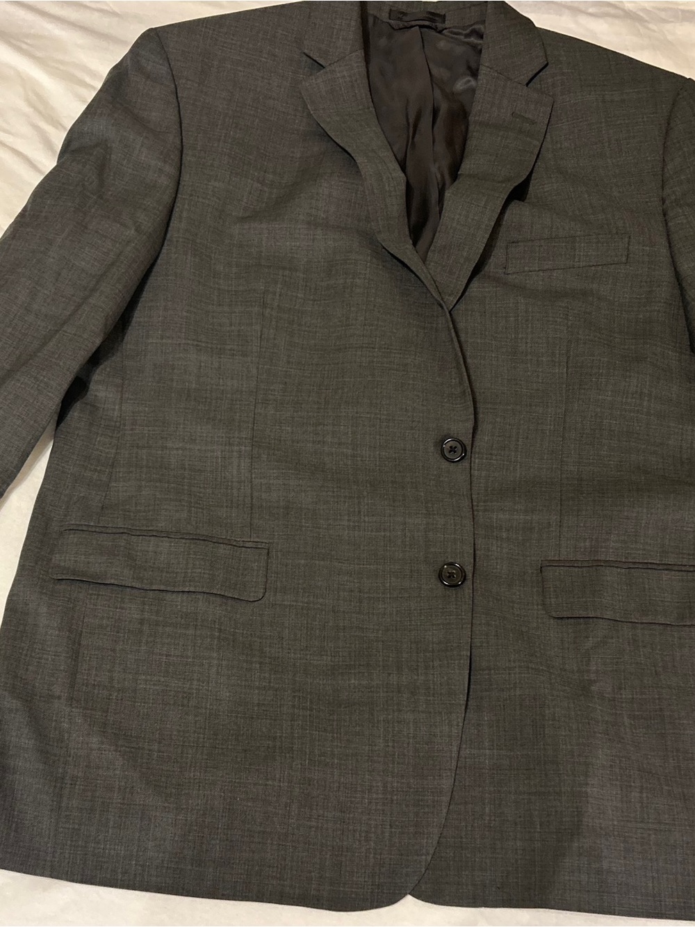 Lauren Ralph Lauren Men’s 48L 100% Wool Gray 2 Piece Suit Jacket Pants